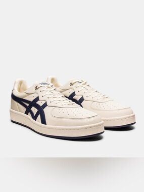 NWT Onitsuka Tiger GSM SD ASICS Leather Sneaker Navy Stripes Men 10 | Women 11.5